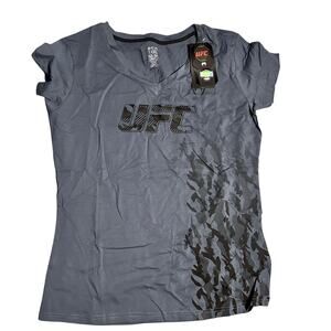 UFC Venum Authentic Fight Week Women's Short Sleeve Shirt Grey XXL